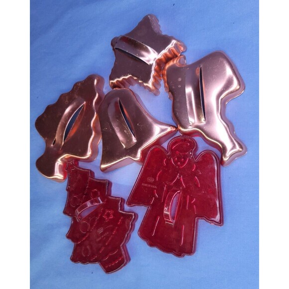Christmas Cookie Cutters Vintage Tree Santa Star Bell Angel Bunny - Picture 5 of 6
